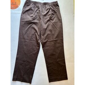 Alfred Dunner Classics Short Pant Size 12 Chocolate Brown Pull On Nwt